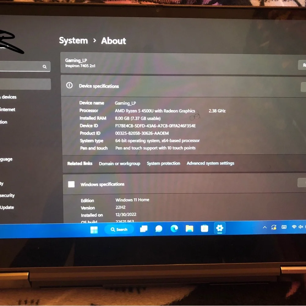 Gaming Laptop - Inspiron 7405 2-in-1